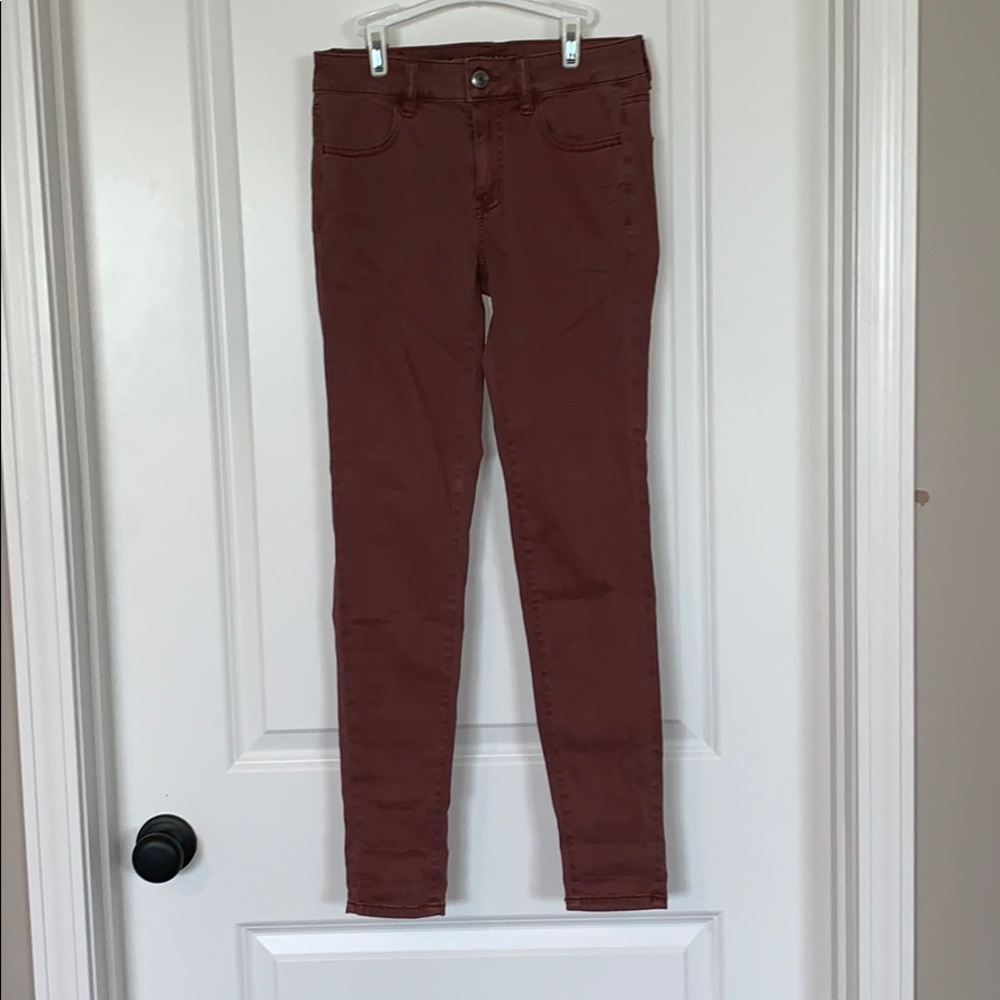 Dusty rose American Eagle jeans